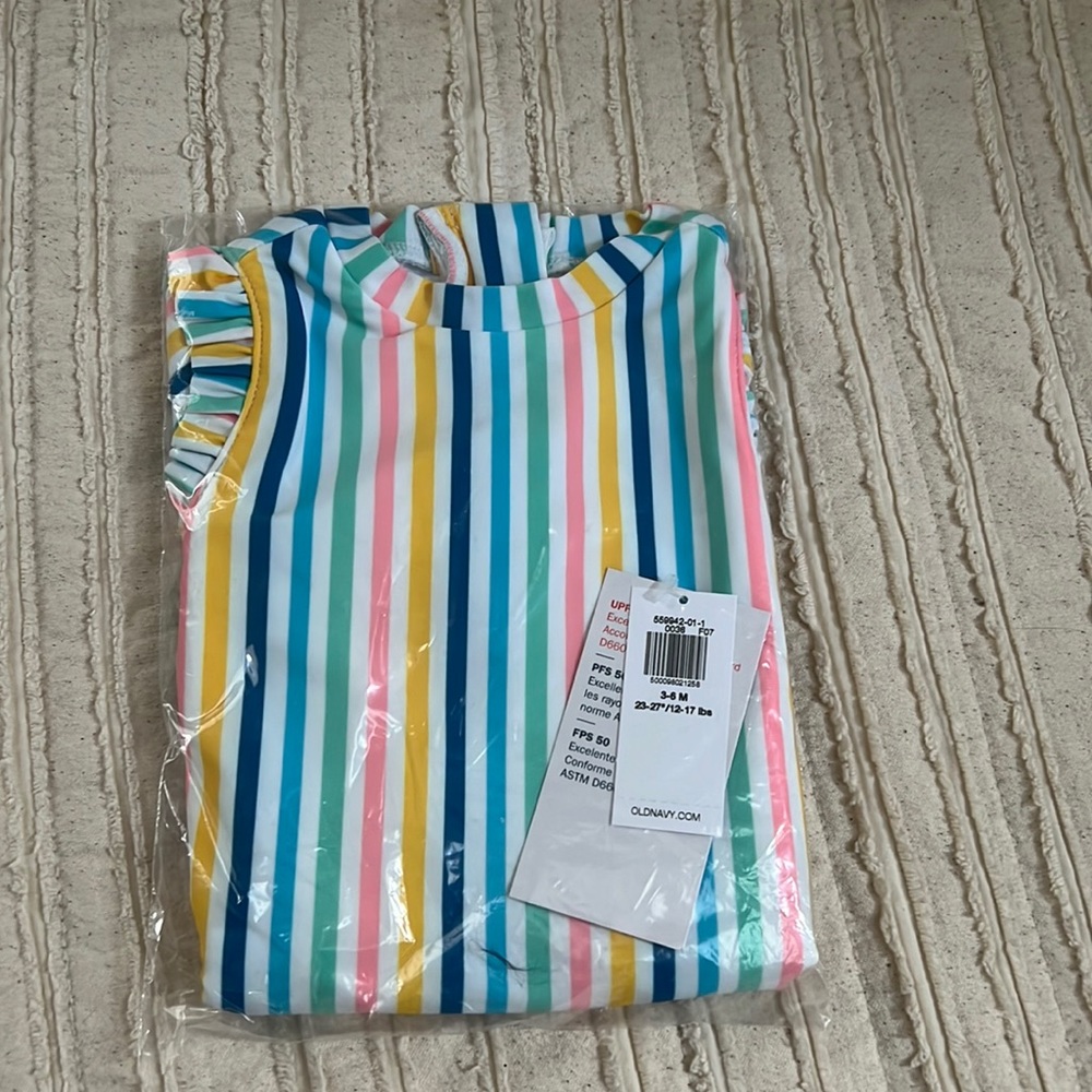 Old navy striped ruffle one piece